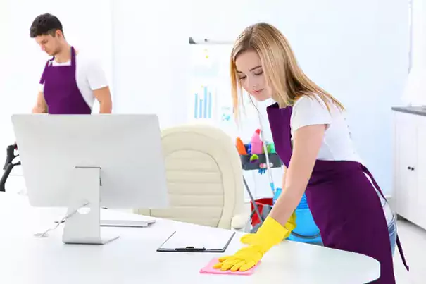 People Cleaning the Office