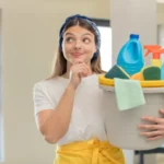 Pretty woman expressing a concept